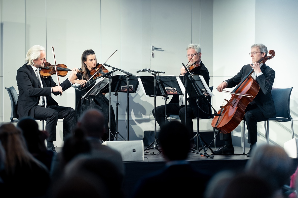 Die Vienna Strings begleiten die Veranstaltung musikalisch. © Theodor Körner Fonds / Christopher Glanzl