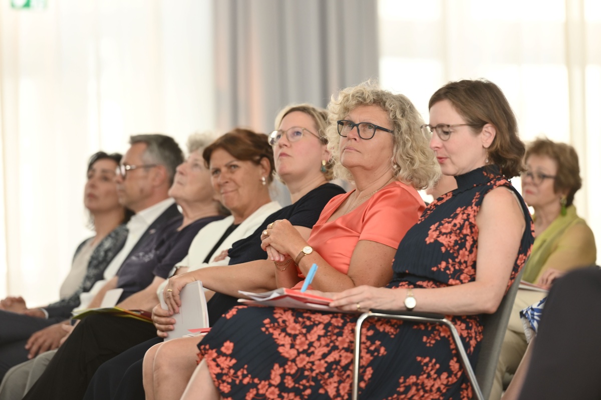 Renate Anderl, Silvia Hru&scaron;ka-Frank, Sabine Seidler und Barbara Prainsack besuchen den Festakt. &copy; Theodor K&ouml;rner Fonds / Christopher Glanzl