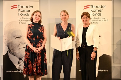 Urkunden&uuml;bergabe Anna-Maria Stadler &copy; Theodor K&ouml;rner Fonds / Christopher Glanzl